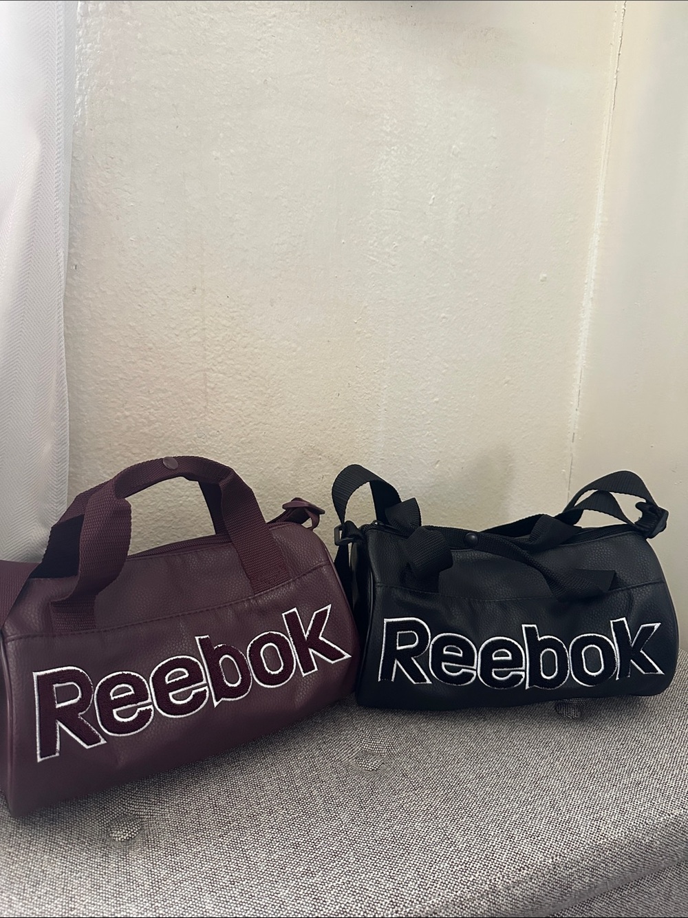 Reebok Small Duffle Bag - Black & Burgundy